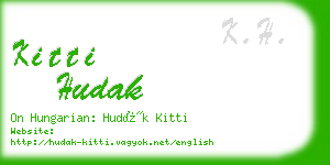 kitti hudak business card